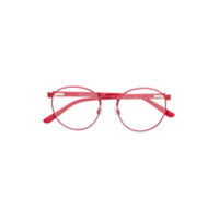 Polo Ralph Lauren Armação de óculos redonda com logo - Vermelho