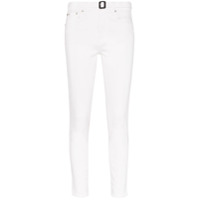 Polo Ralph Lauren Calça jeans cintura alta com cinto - Branco