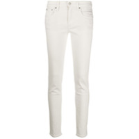 Polo Ralph Lauren Calça jeans slim cintura média - Branco