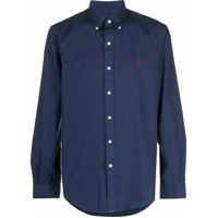 Polo Ralph Lauren Camisa com abotoamento e logo bordado - Azul