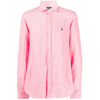 Polo Ralph Lauren Camisa com logo bordado - Rosa