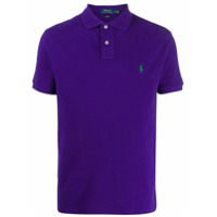 Polo Ralph Lauren Camisa polo mangas curtas com logo bordado - Roxo