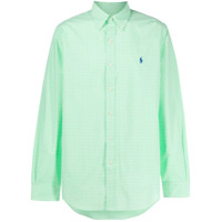 Polo Ralph Lauren Camisa xadrez com logo - Verde