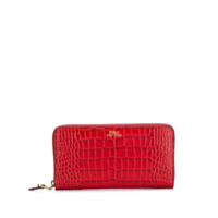 Polo Ralph Lauren Carteira com efeito pele de crocodilo - Vermelho