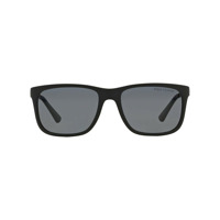 Polo Ralph Lauren Óculos de sol retangular com lentes polarizadas - Preto