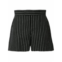 Polo Ralph Lauren Short de linho com estampa de listras - Preto