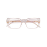 Pomellato Eyewear Armação de óculos retangular transparente - Branco