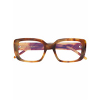 Pomellato Eyewear POMELLATO EYEWEAR PM0087O 003 HAVANA HAVANA TRANSPARENT Leather/Fur/Exotic Skins->Leather - Marrom