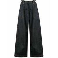 Ports 1961 Calça pantalona cintura alta - Azul