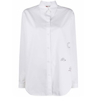 Ports 1961 Camisa mangas longas com bordado - Branco