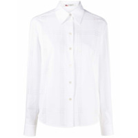 Ports 1961 Camisa mangas longas com estampa xadrez - Branco