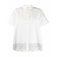Ports 1961 geometric-print cotton shirt - Branco