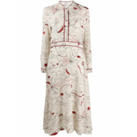 Ports 1961 Vestido com estampa grÃ¡fica de seda - Neutro