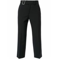 PortsPURE Calça cropped com detalhe de fivela - Azul