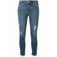 PortsPURE Calça jeans com efeito destroyed - Azul