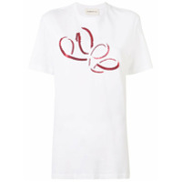 PortsPURE Camiseta com bordado de paetês - Branco