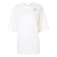 PortsPURE Camiseta oversized com logo bordado - Branco