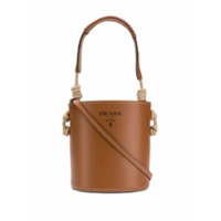 Prada Bolsa bucket com detalhe de corda - Marrom