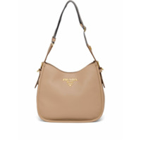 Prada Bolsa tiracolo com placa de logo - Neutro