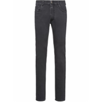 Prada Calça jeans skinny com stretch - Cinza
