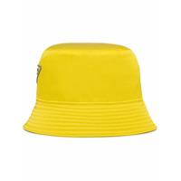Prada Chapéu bucket com patch de logo - Amarelo