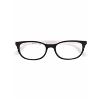 Prada Eyewear Armação de óculos oval - Preto