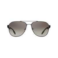 Prada Eyewear aviator frame sunglasses - Preto