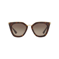 Prada Eyewear Óculos de sol modelo 'gatinho' - Marrom