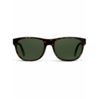 Prada Eyewear Óculos de sol quadrado com logo - Marrom