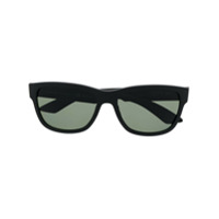 Prada Eyewear Óculos de sol quadrado com logo - Preto