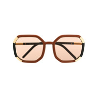 Prada Eyewear Óculos de sol redondo Decode - Marrom
