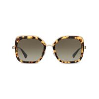 Prada Eyewear oversized square sunglasses - Marrom