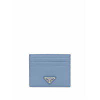 Prada Porta cartões de couro Saffiano - Azul