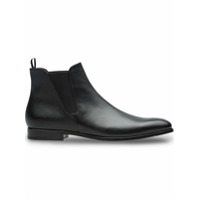 Prada Saffiano leather Chelsea boots - Preto