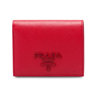 Prada Small Saffiano Leather Wallet - Vermelho
