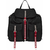 Prada studded multi-pockets backpack - Preto