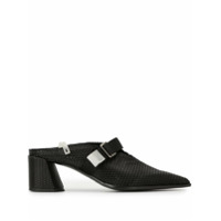 Premiata Mule bico fino com salto médio - Preto