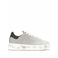 Premiata Tênis Belle com aplicação de cristais - Metálico