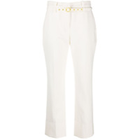 Proenza Schouler belted tailored trousers - OFF WHITE