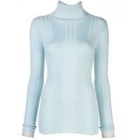 Proenza Schouler Blusa gola alta de tricô - Azul