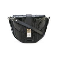 Proenza Schouler Bolsa PS11 pequena com patchwork - Preto