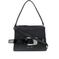 Proenza Schouler Bolsa tiracolo trapézio com fivela - Preto