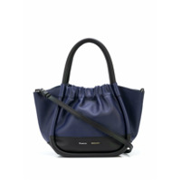 Proenza Schouler Bolsa tote pequena com franzido - Azul