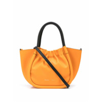 Proenza Schouler Bolsa tote pequena com franzido - Laranja