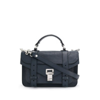 Proenza Schouler Bolsa transversal com logo - Azul