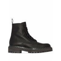 Proenza Schouler Bota vom pelo de pônei e amarração - Preto