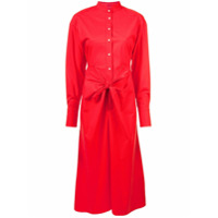 Proenza Schouler Chemise midi com amarração - Vermelho