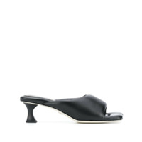 Proenza Schouler Sandália bico quadrado com salto 65mm - Preto