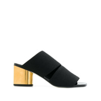 Proenza Schouler Slide com elástico e salto midi - Preto