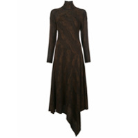 Proenza Schouler Vestido jacquard de tricô - Marrom